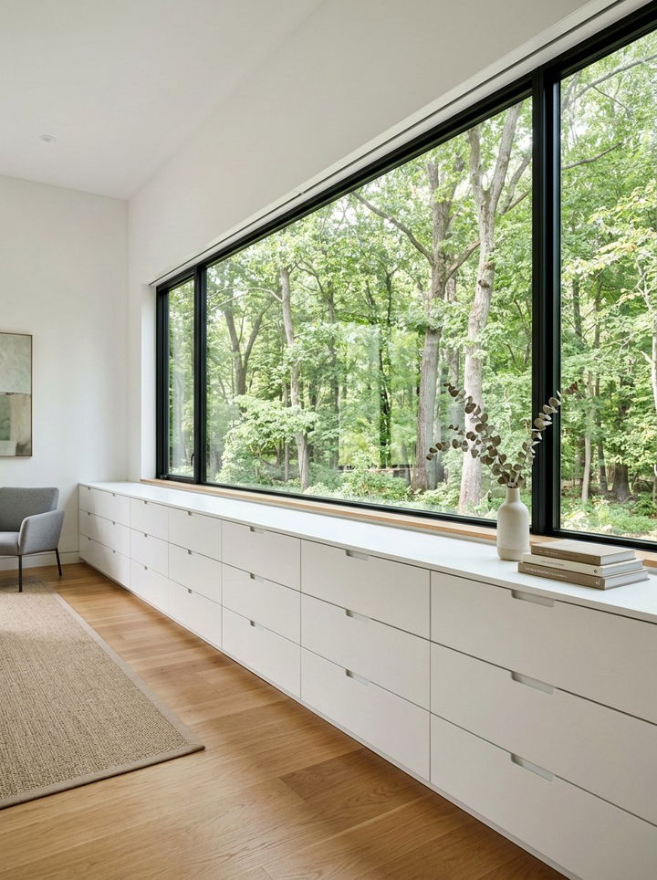 Low profile drawers - 30 bedroom built-in cabinets