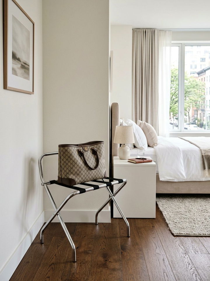 Luggage Rack For Bags - 30 bedroom bag storage ideas