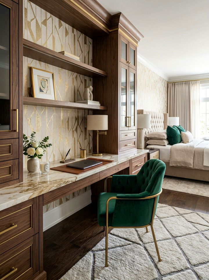 Luxury Bedroom Built In Desk - 30 bedroom built-in desks