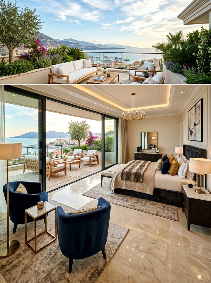 Luxury Bedroom Suite Balcony - 30 bedroom with balcony ideas