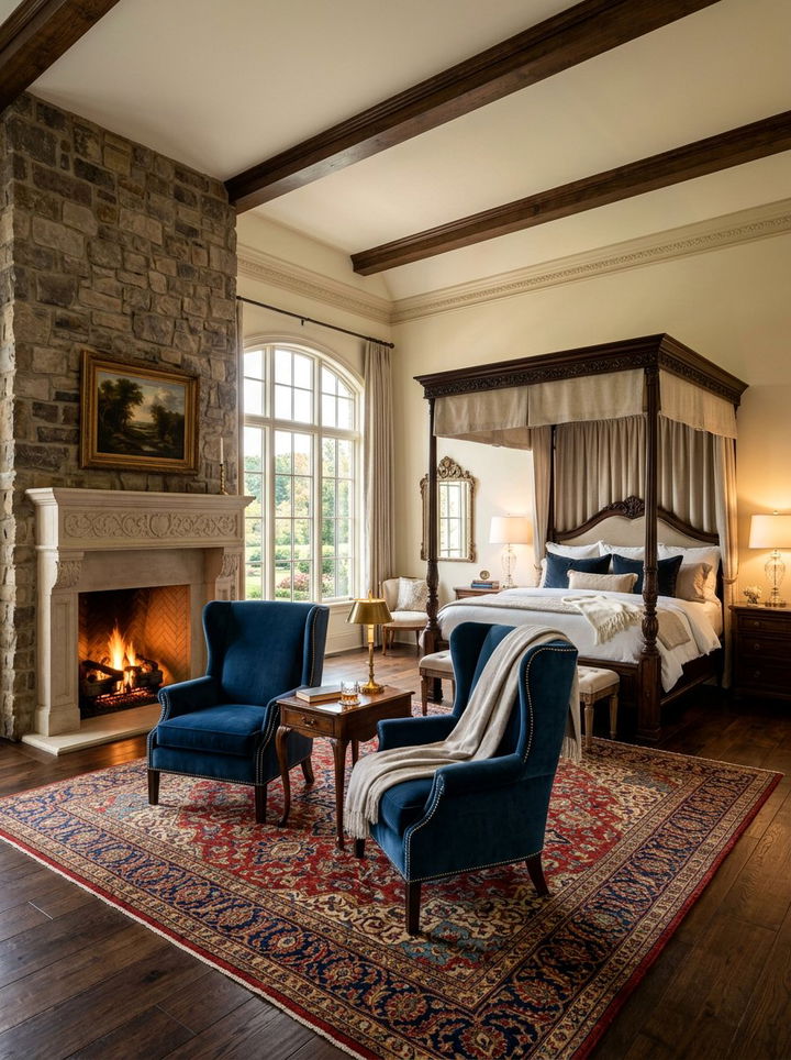 Luxury Bedroom With Fireplace Lounge - 30 bedroom with lounge ideas