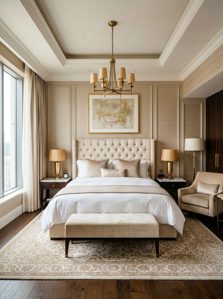 Luxury Beige Bedroom - 30 beige bedroom decor ideas