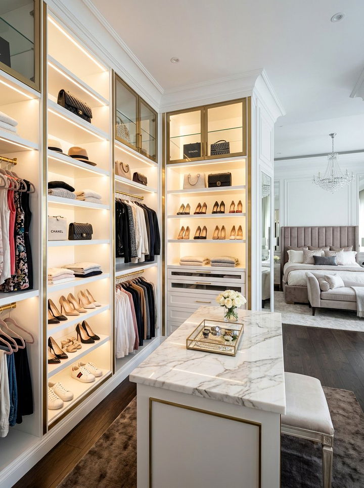 Luxury Boutique Closet - 30 bedroom closet systems