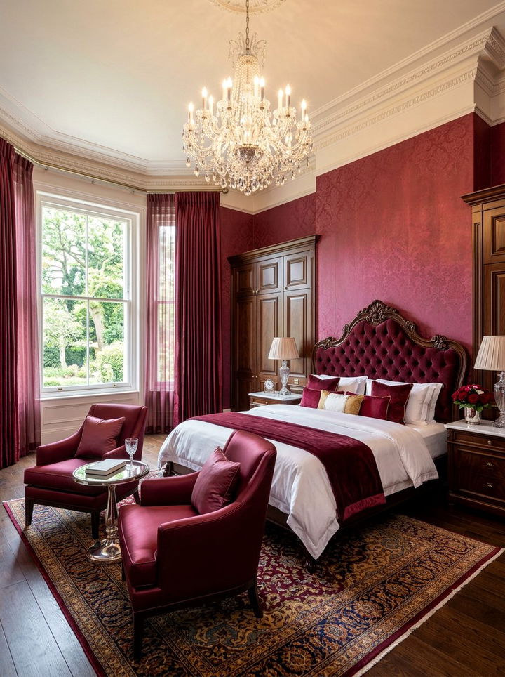 Luxury Burgundy Bedroom - 30 burgundy bedroom ideas