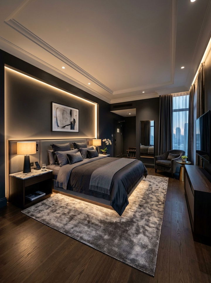 Luxury Charcoal Bedroom Suite - 30 bedroom charcoal walls