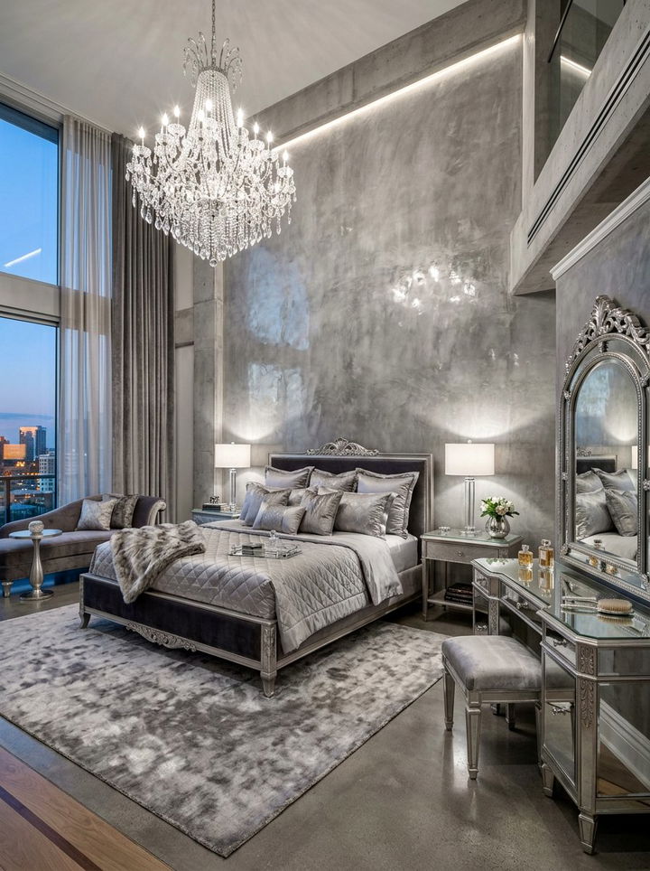 Luxury Concrete Bedroom Design - 30 concrete wall bedroom ideas