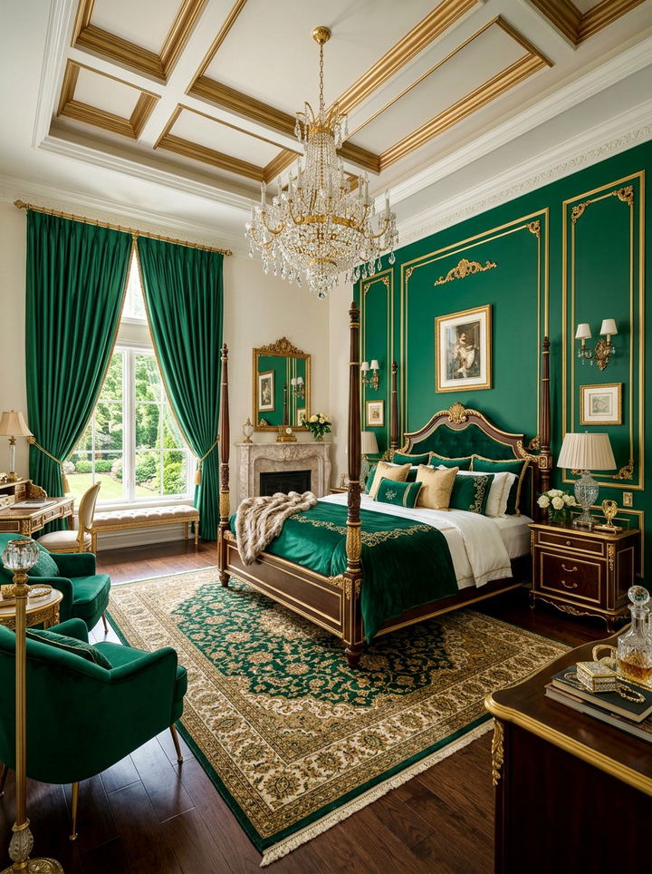 Luxury Emerald Green Bedroom Decor - 30 emerald green accent wall bedroom