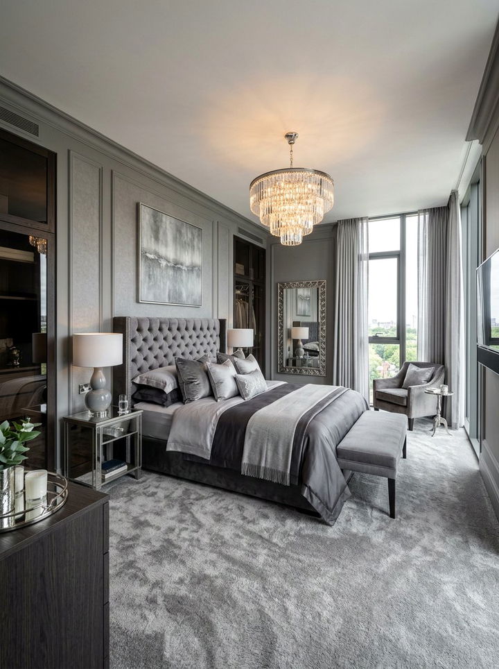 Luxury Grey Bedroom - 30 grey bedroom ideas