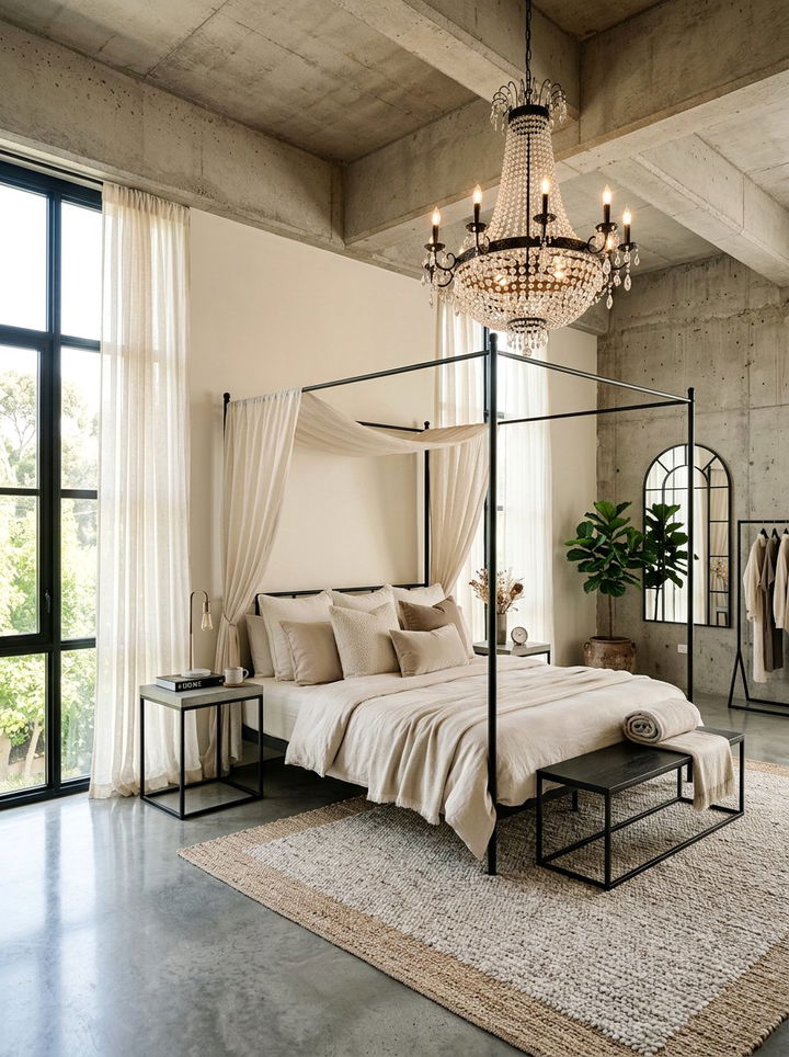 Luxury Industrial Cream Bedroom - 30 industrial cream bedroom ideas