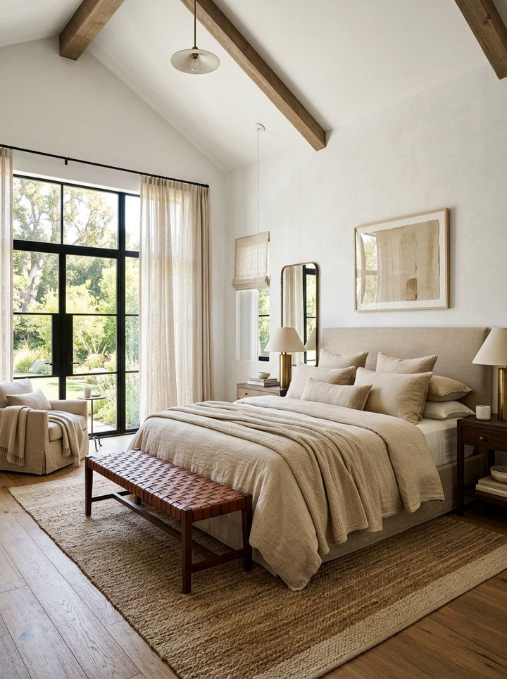 Luxury Linen Bedroom - 30 handwoven bedroom ideas