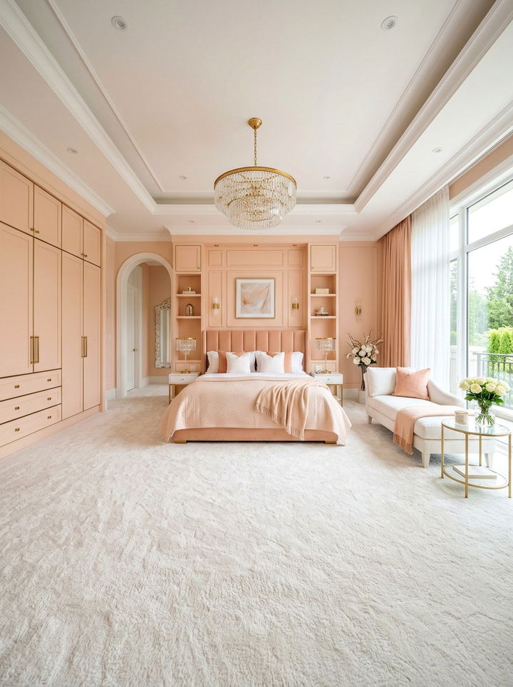 Luxury Peach And White Bedroom - 30 peach and white bedroom ideas