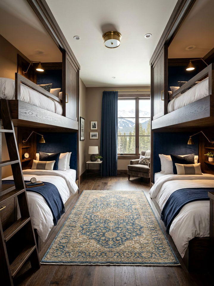 Luxury Quad Bunk Room - 30 quadruple bedroom ideas