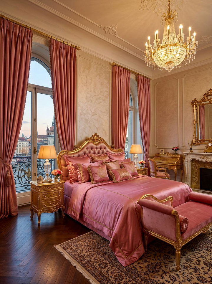 Luxury Rose Silk Bedding Bedroom - 30 rose bedroom ideas