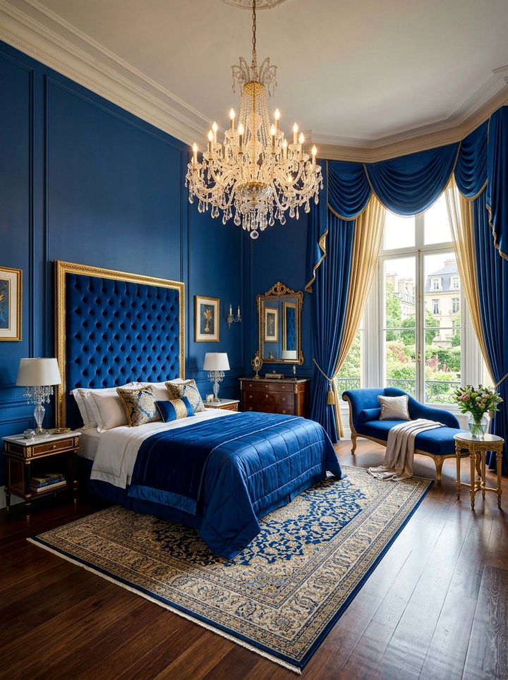 Luxury Royal Blue Master Bedroom - 30 royal blue bedroom ideas