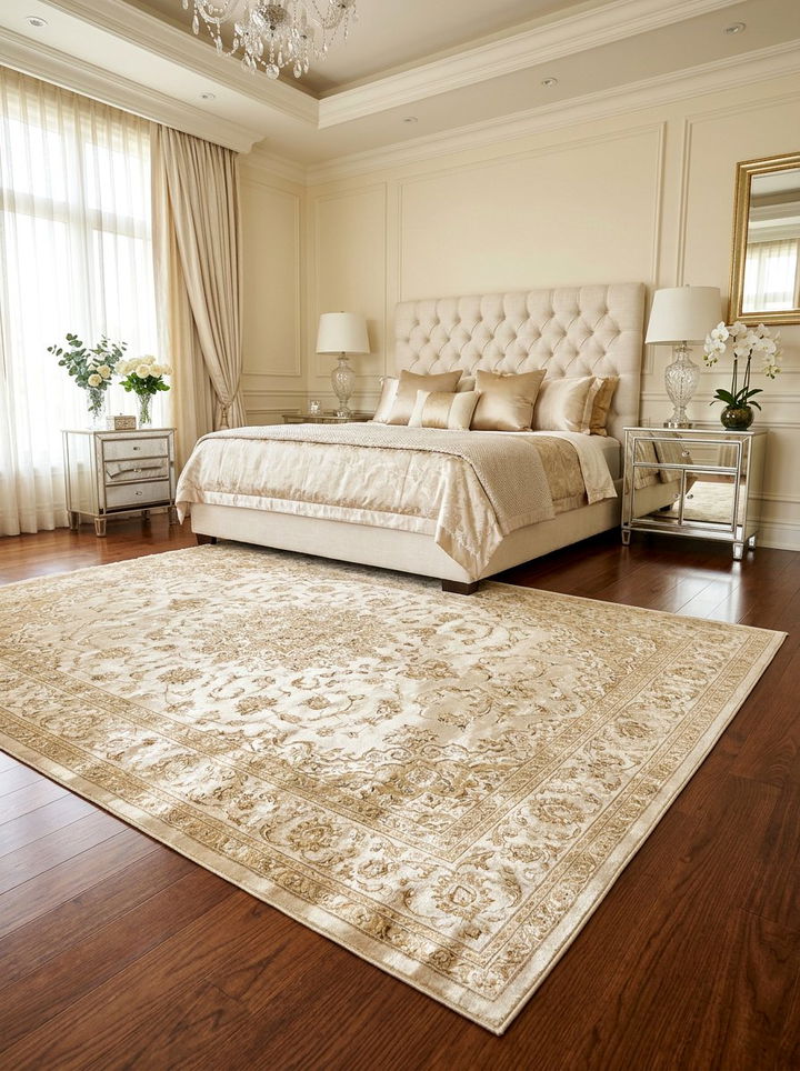 Luxury Silk Blend Rug - 30 bedroom rugs
