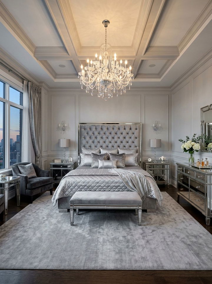 Luxury Silver Gray Bedroom - 30 gray bedroom furniture ideas