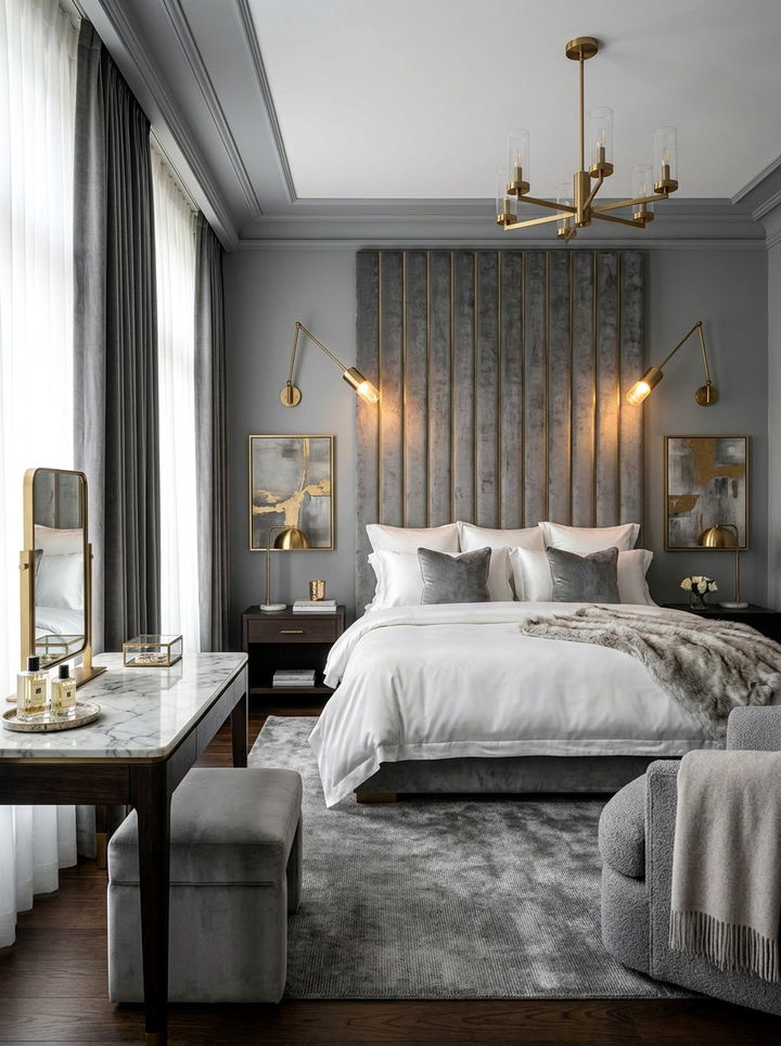 Luxury Smoke Gray Bedroom - 30 smoke gray bedroom ideas