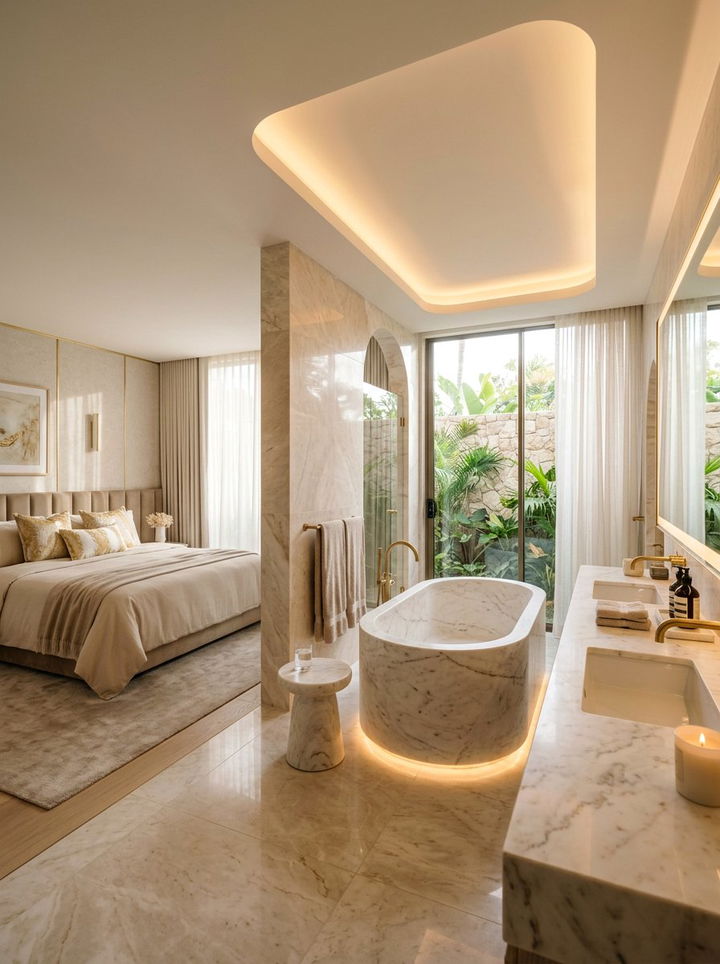 Luxury Spa Bedroom Bathroom - 30 bedroom ensuite ideas