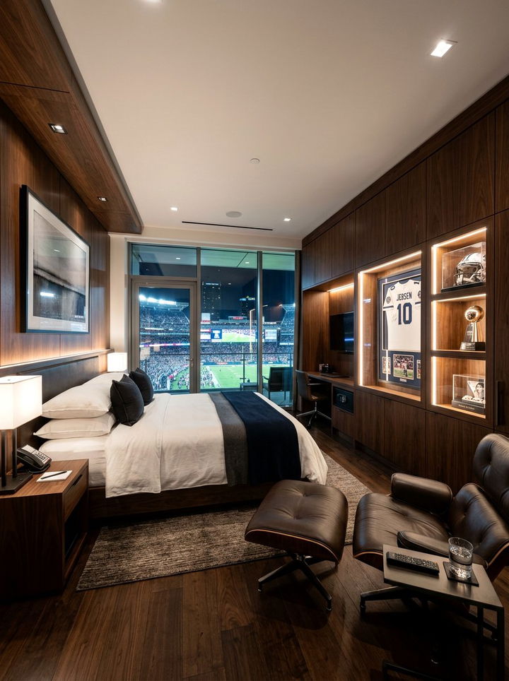 Luxury Sports Suite - 30 football bedroom ideas