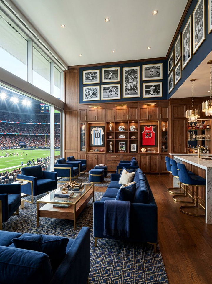 Luxury Sports Suite - 30 baseball bedroom ideas