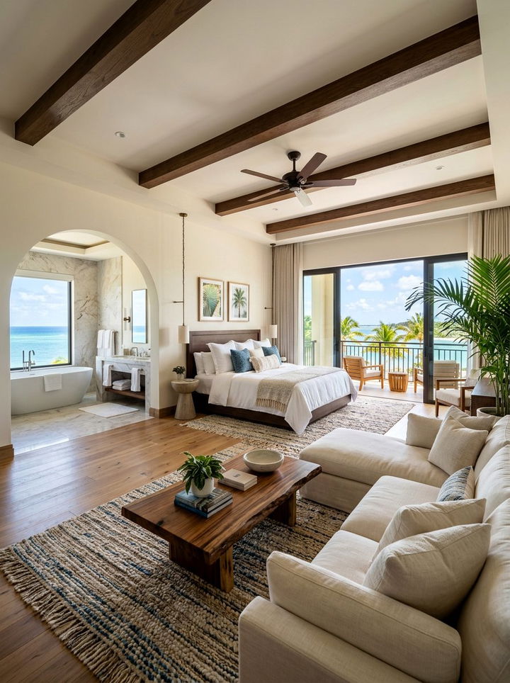 Luxury Tropical Suite - 30 tropical bedroom ideas
