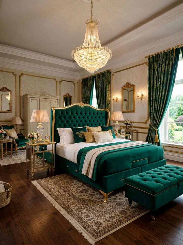 Luxury Velvet Adjustable Bed - 30 bedroom adjustable beds