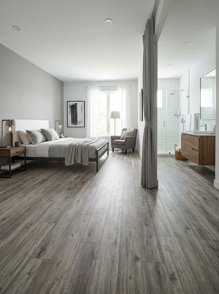 Luxury Vinyl Bedroom Plank - 30 bedroom flooring ideas