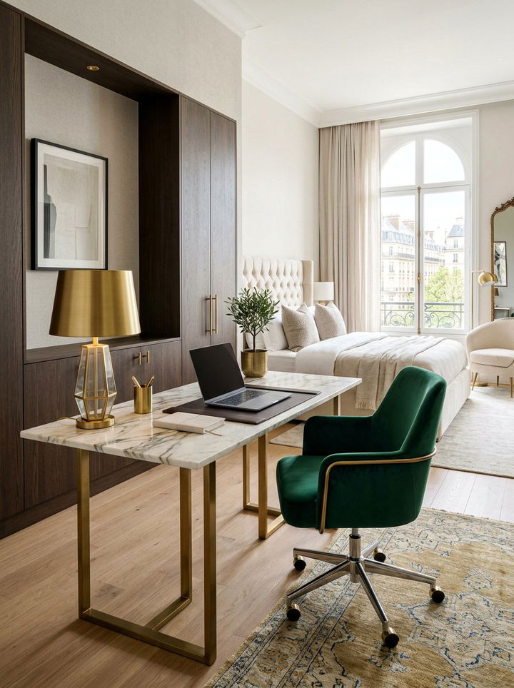 Luxury Workspace Interior - 30 bedroom desk ideas