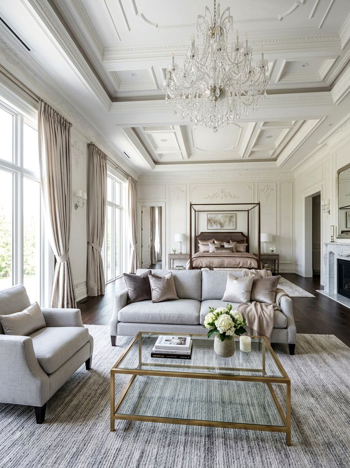 Luxury bedroom seating suite - 30 bedroom with sitting area ideas