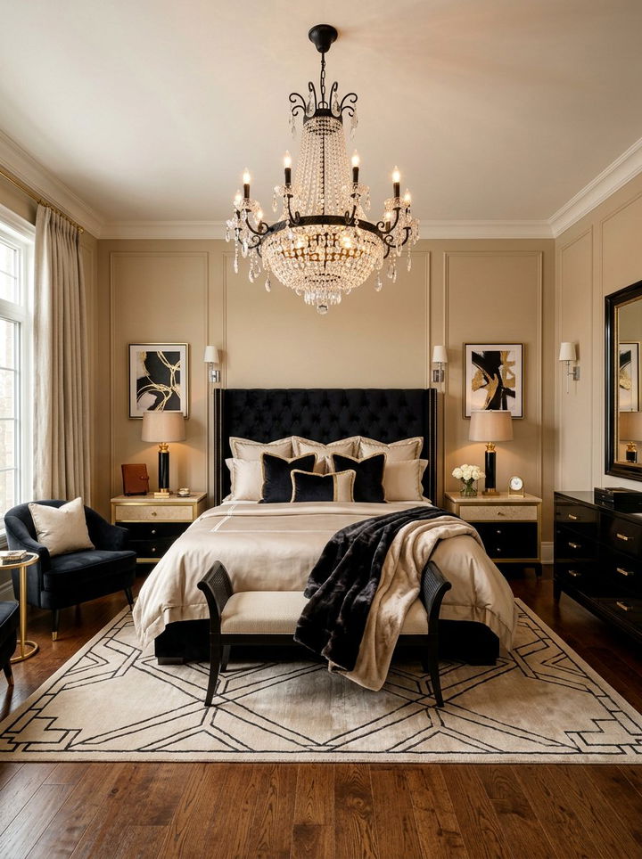 Luxury black and beige bedroom - 30 black and beige bedroom color combo