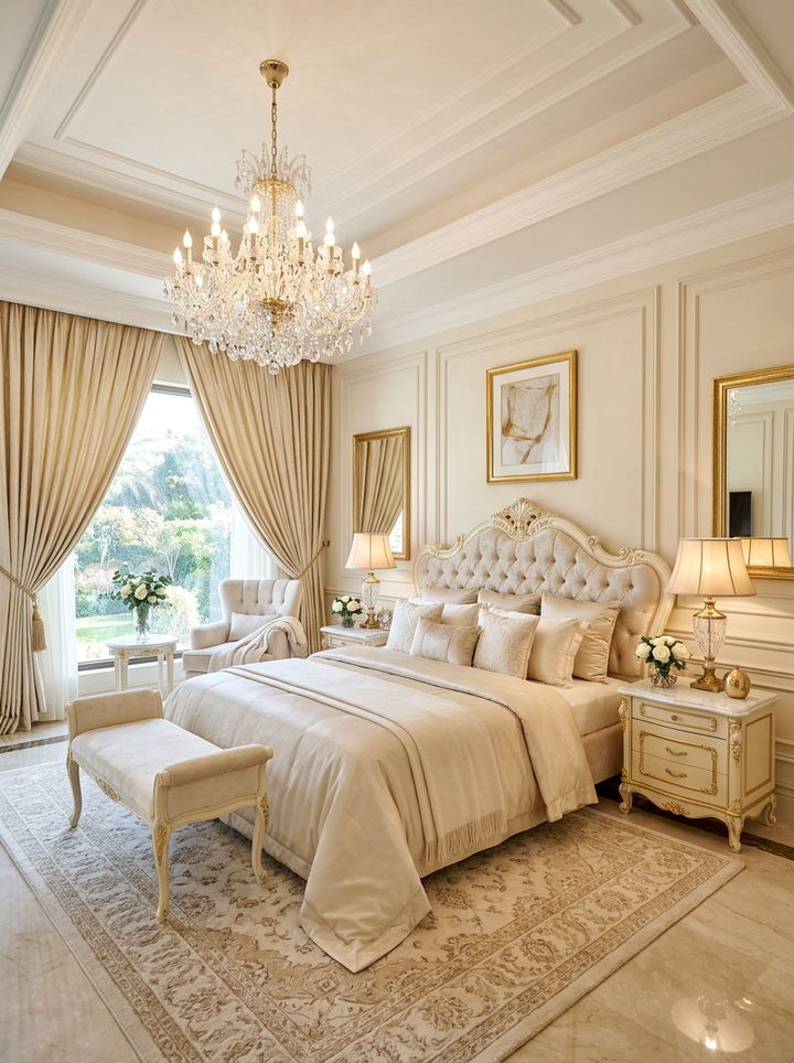 Luxury cream bedroom - 30 cream bedroom decor ideas