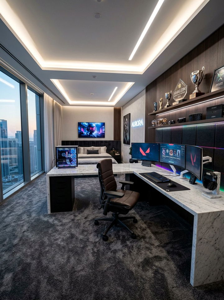 Luxury esports bedroom - 30 esports bedroom ideas