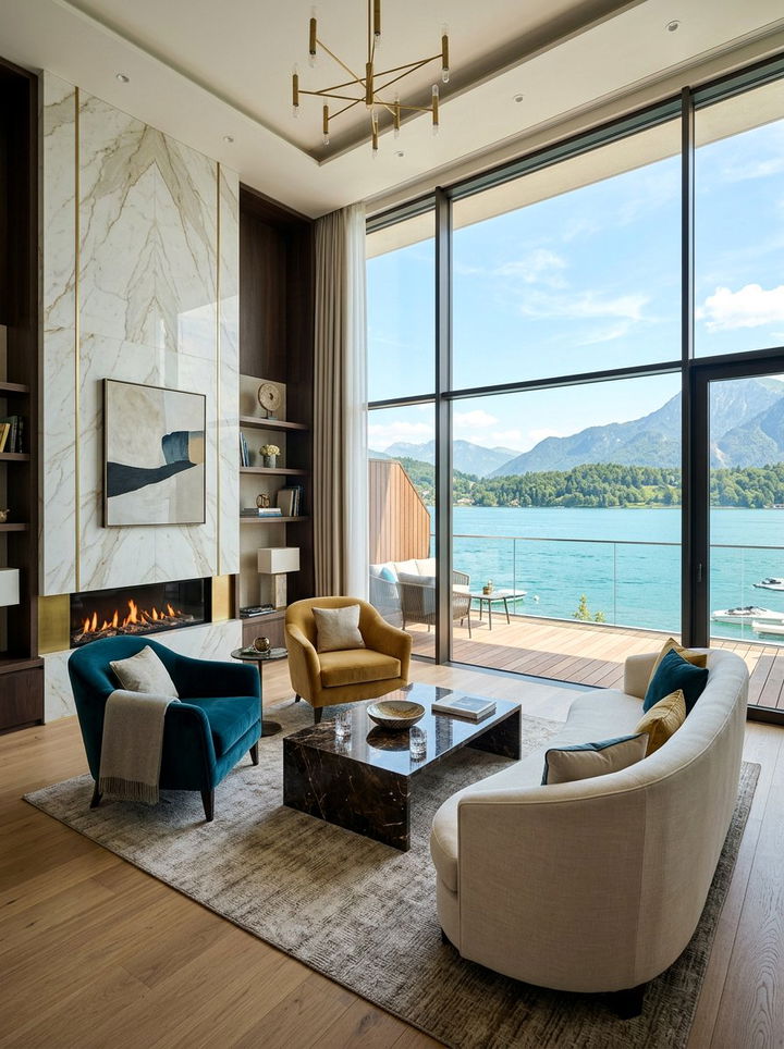 Luxury lake suite - 30 lake house bedroom ideas