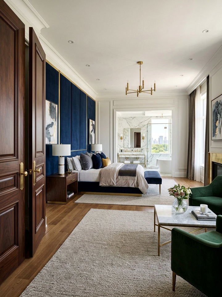 Luxury primary bedroom suite - 30 new construction bedroom ideas