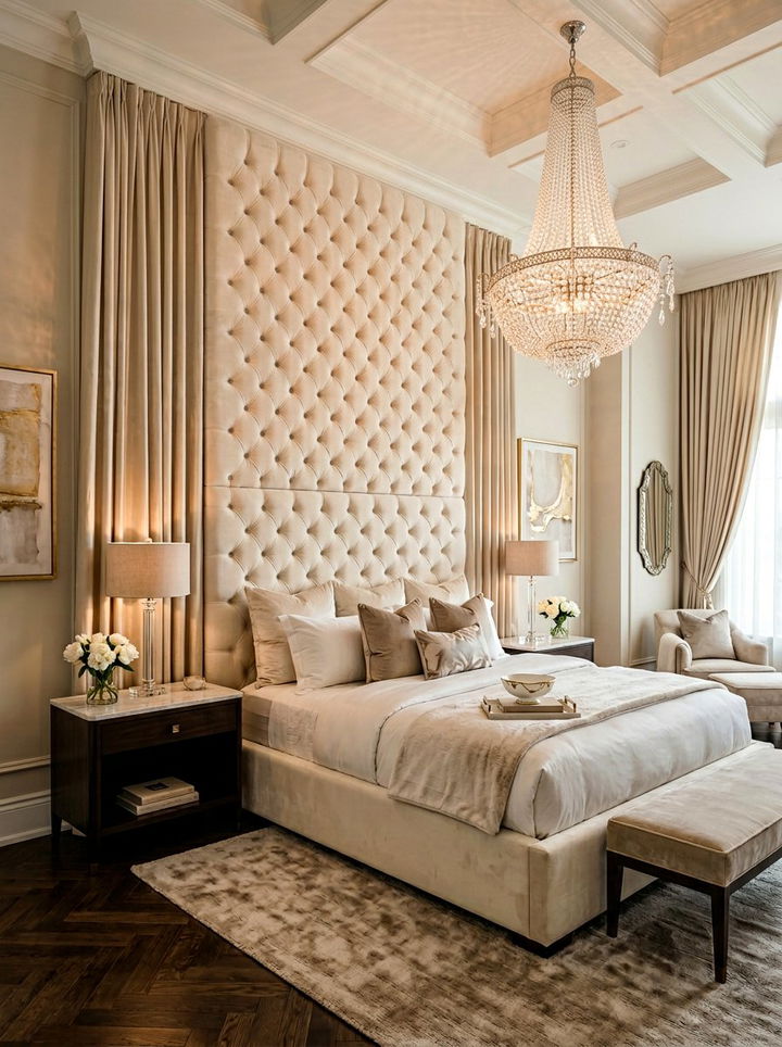 Luxury tufted bedroom - 30 bedroom furniture settings