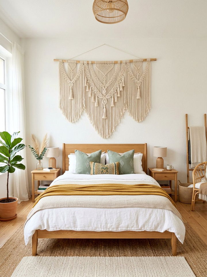Macrame Bedroom Decor - 30 inexpensive bedroom ideas