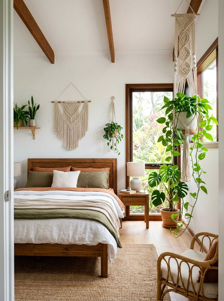 Macrame Plant Hanger - 30 handmade bedroom ideas