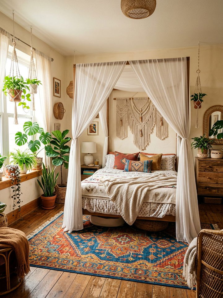 Macrame Wall Art - 30 layered texture bedroom ideas