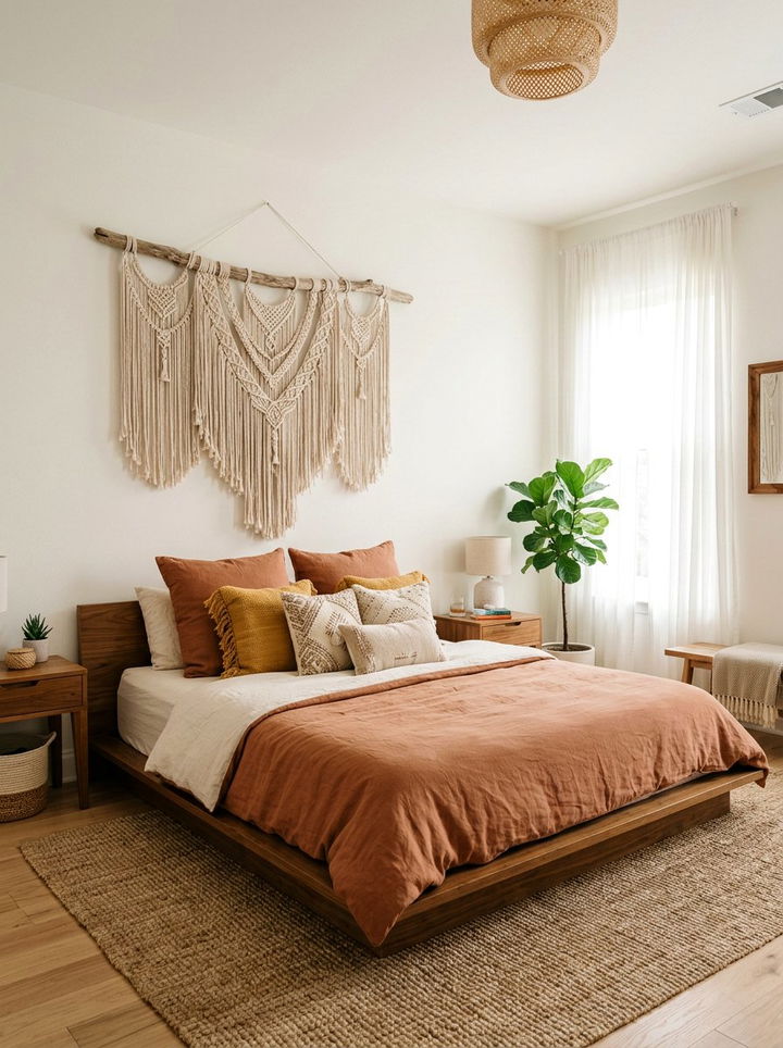 Macrame Wall Hanging Decor - 30 handcrafted bedroom ideas