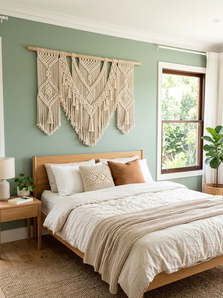 Macrame Wall Hanging Over Bed - 30 macrame bedroom ideas