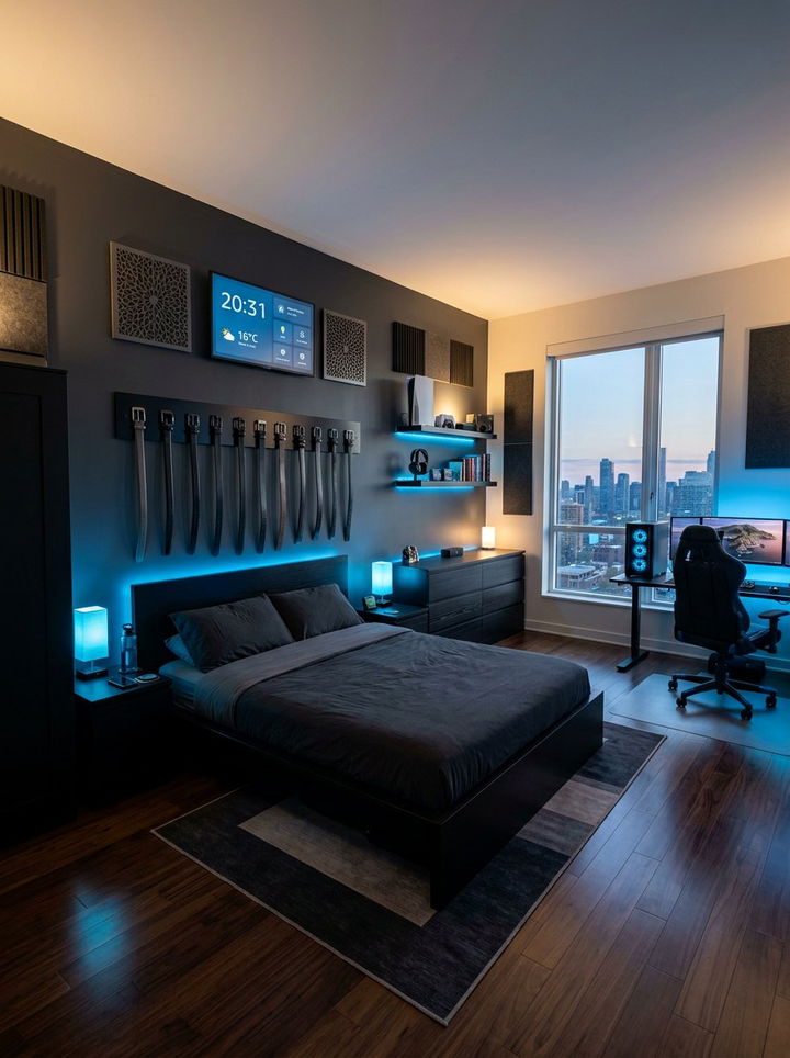 Magnetic Belt Strip - 30 bedroom belt organizers