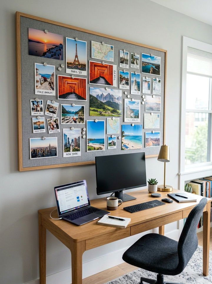 Magnetic Photo Board - 30 bedroom photo displays