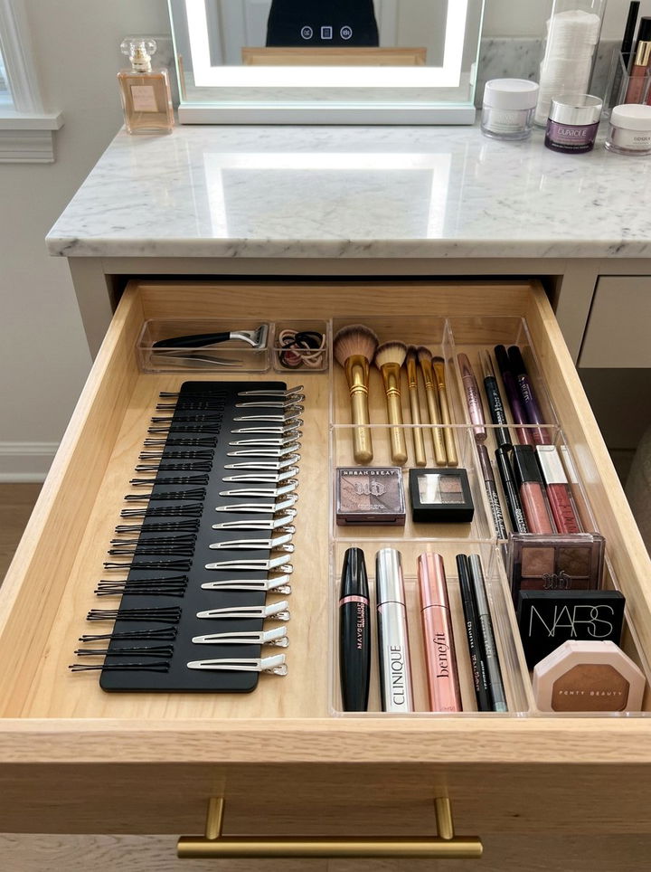 Magnetic Strip For Organization - 30 bedroom storage tips