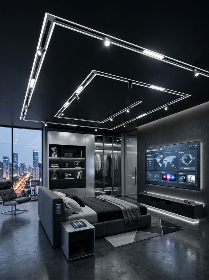 Magnetic Track Lighting System - 30 bedroom track lighting ideas