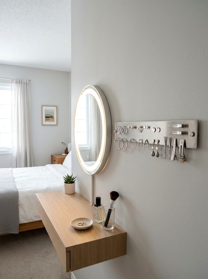 Magnetic Wall Strip Bedroom - 30 bedroom wall storage ideas