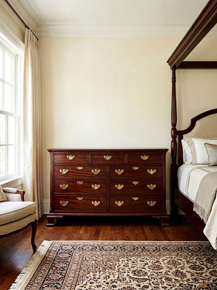 Mahogany Classic Bedroom Dresser - 30 bedroom wood dressers