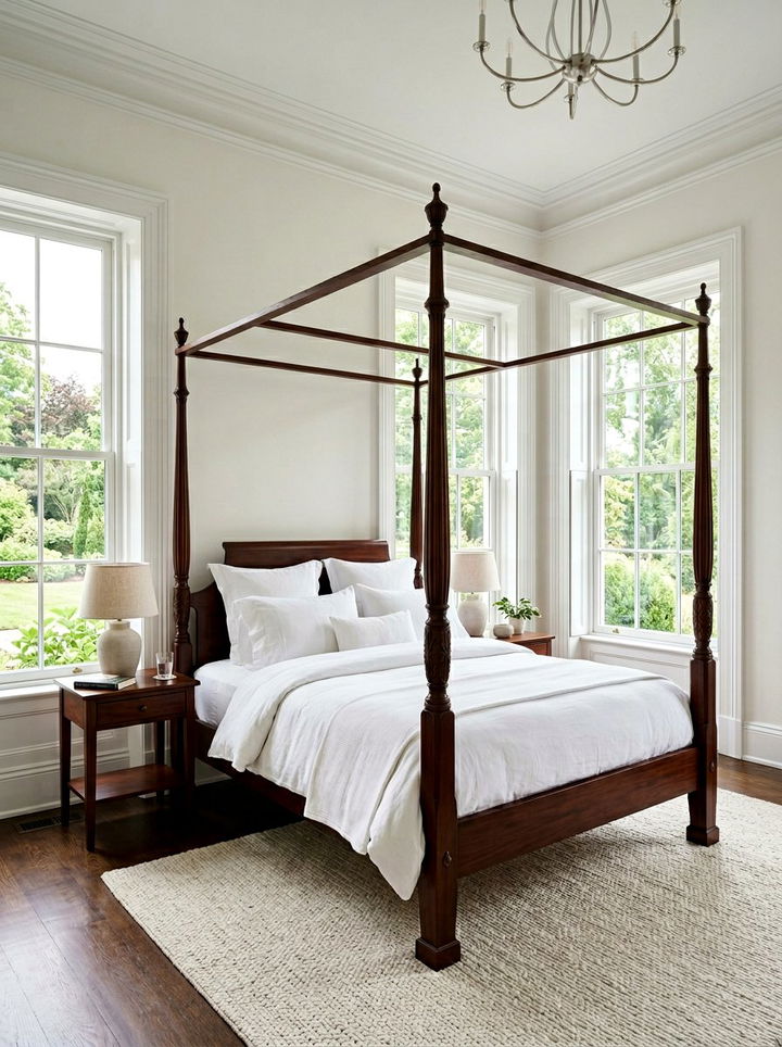 Mahogany Four Poster Bed - 30 bedroom mahogany furniture ideas