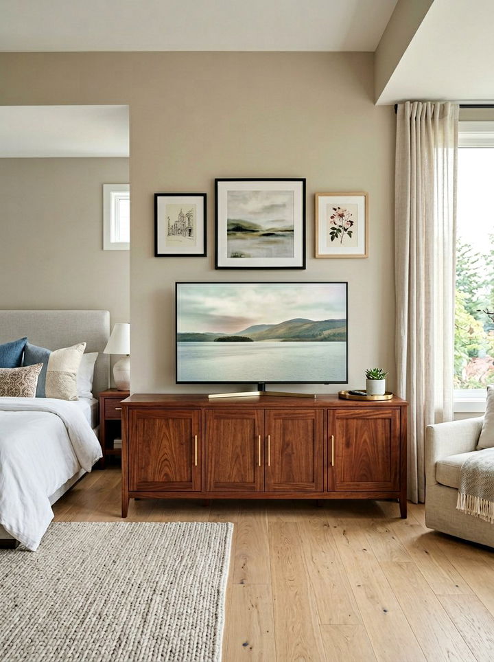 Mahogany Media Console - 30 bedroom mahogany furniture ideas