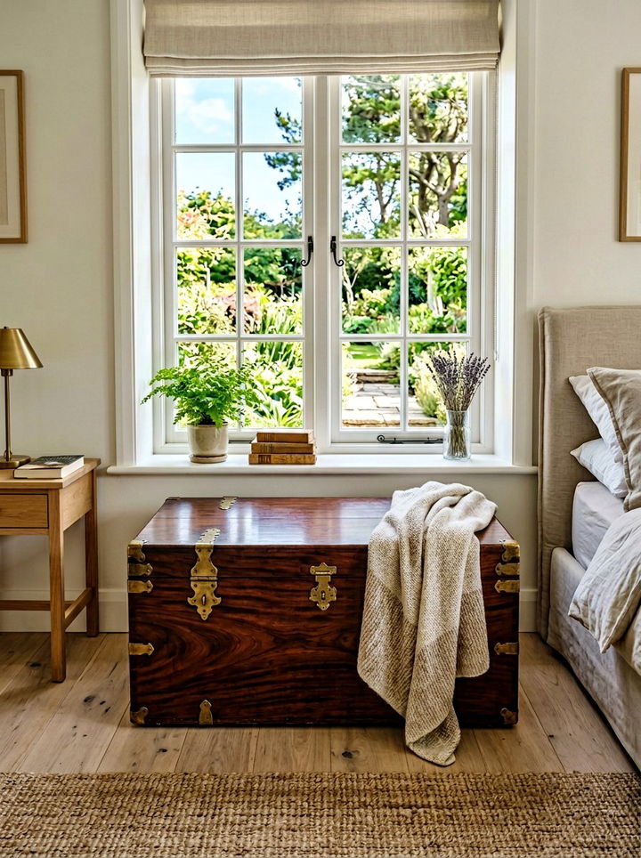 Mahogany Storage Trunk - 30 bedroom mahogany furniture ideas