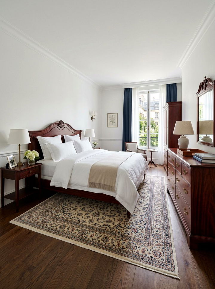 Mahogany White Bedroom - 30 white and wood bedroom color combo